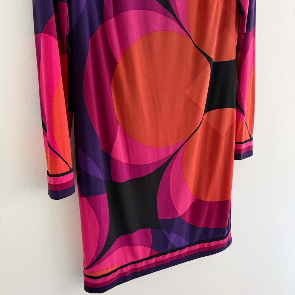 Trina Turk Geometric Colorful Mini Dress 4 - Picture 4 of 7